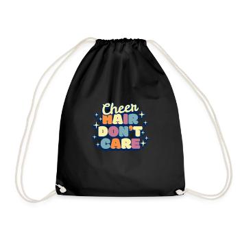 Cheer Hair Dont Care Shirt Cadeau - Sac de sport léger - noir - Devant