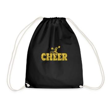 Cheer Shirt Cadeau Cheerleading - Sac de sport léger - noir - Devant