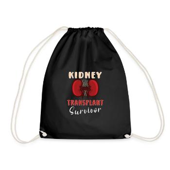 Kidney Transplant Kidney Donor Kidney Disease - Drawstring Bag - black - Front