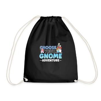 Gnomes de jardin Gnome Amant Drôle de Gnome Jardinage - Sac de sport léger - noir - Devant