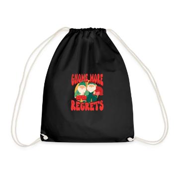 Gnomes de jardin Gnome Amant Drôle de Gnome Jardinage - Sac de sport léger - noir - Devant