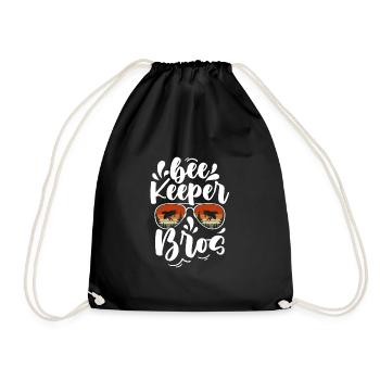 Bee Keeper Bros Shirt Gift Beekeeper - Drawstring Bag - black - Front