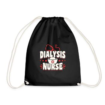 Dialysis Nurse Nurse Kidneys - Drawstring Bag - black - Front