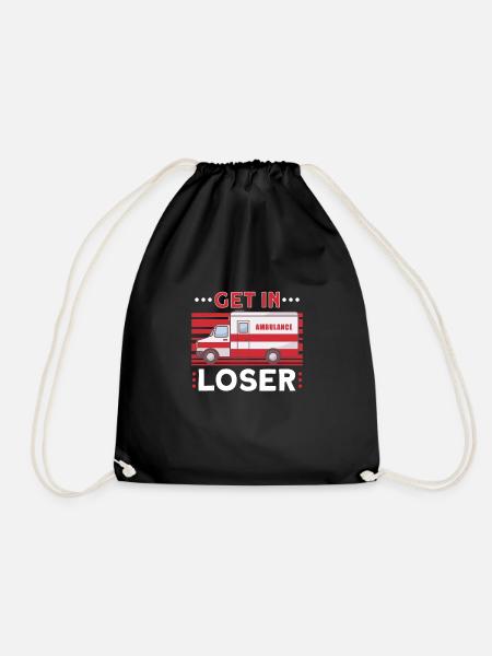 Paramedic First Responder Ambulance Driver - Drawstring Bag - black