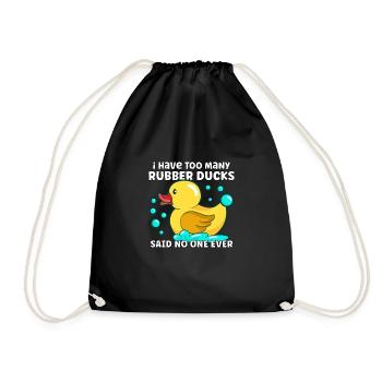 Rubber Duck Ducks Bird Hunt Duck lover Gift Idea - Turnbeutel - Schwarz - Vorne