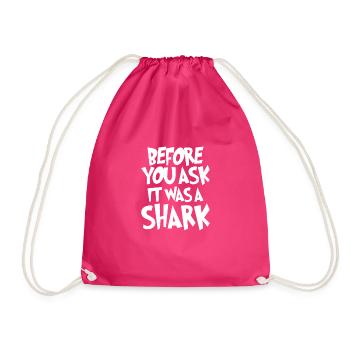 Leg amputee assembly required - Drawstring Bag - fuchsia - Front