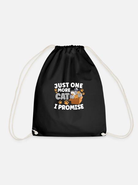 Cat RESCUE ANIMAL RIGHTS RESCUE Cat ADOPTION - Turnbeutel - Schwarz