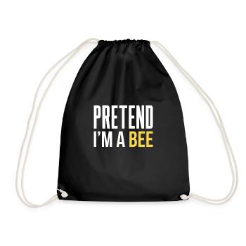 Faire semblant dans un cadeau de chemise d’abeille - Sac de sport léger - noir - Devant