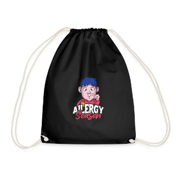 Cadeau de chemise de saison des allergies - Sac de sport léger - noir - Devant