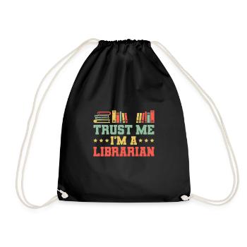 Faites-moi confiance dans un cadeau de chemise de bibliothécaire - Sac de sport léger - noir - Devant