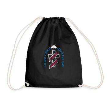 Nurse Nursing Clinic Paramedic - Drawstring Bag - black - Front