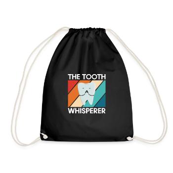 Le cadeau de chemise Tooth Whisperer - Sac de sport léger - noir - Devant