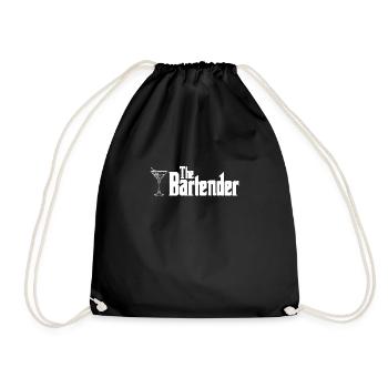 La chemise barman cadeau barman - Sac de sport léger - noir - Devant