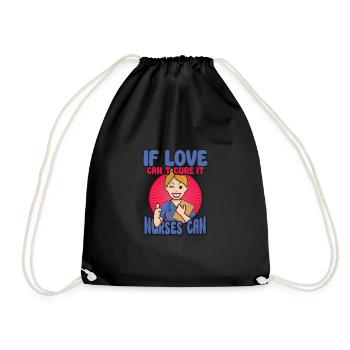 Nurse Nursing Clinic Paramedic - Drawstring Bag - black - Front
