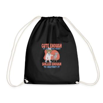 infirmière clinique de soins infirmiers ambulancier paramédical - Sac de sport léger - noir - Devant