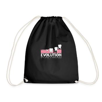 Cadeau Chemise de dentiste Evolution - Sac de sport léger - noir - Devant