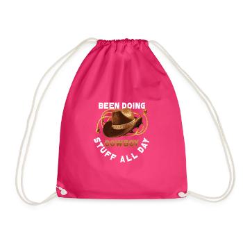 Cowboy Barn Bull Rider Rodeo Country Western - Sac de sport léger - fuchsia - Devant
