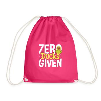 Gummiente Gummienten Entenliebhaber Badezimmer - Turnbeutel - Fuchsia - Vorne