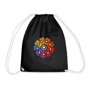 Appareil photo de photographe rétro vintage - Sac de sport léger - noir - Devant