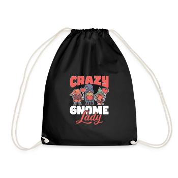 Gnomes de jardin Gnome Amant Drôle de Gnome Jardinage - Sac de sport léger - noir - Devant