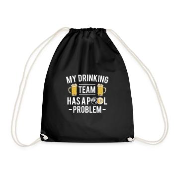 Mon équipe de buveurs a un problème de piscine - Sac de sport léger - noir - Devant