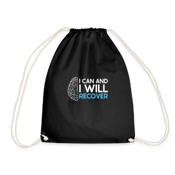 Stroke Survivor Stroke Awareness - Drawstring Bag - black - Front