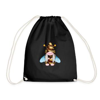 Gnome Honey Bee Beekeeper Honeybee Beekeeping - Turnbeutel - Schwarz - Vorne