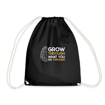 Stroke Survivor Stroke Awareness - Drawstring Bag - black - Front