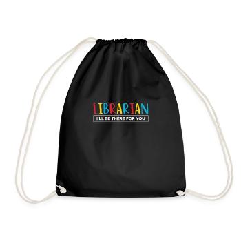 Bibliothécaire Je serai là pour vous - Sac de sport léger - noir - Devant