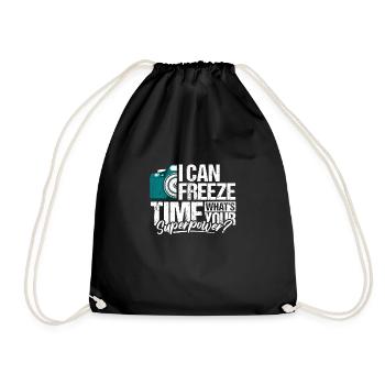 Je peux geler le temps Quelle est votre chemise Superpower - Sac de sport léger - noir - Devant