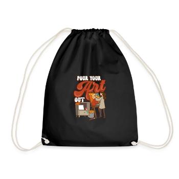 Artist Painting Painter Art Color Art Teacher - Drawstring Bag - black - Front
