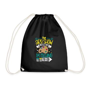 Artist Painting Painter Art Color Art Teacher - Drawstring Bag - black - Front