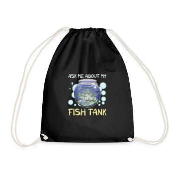 Aquaristik Aquarium Gardien Gardien de poissons - Sac de sport léger - noir - Devant