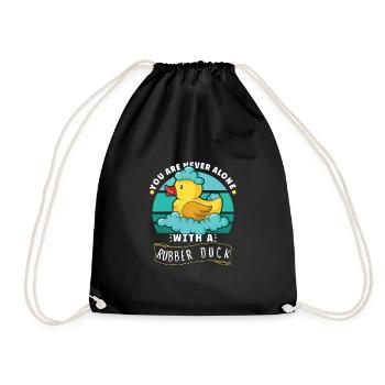 Rubber Duck Ducks Bird Hunt Duck lover Gift Idea - Turnbeutel - Schwarz - Vorne