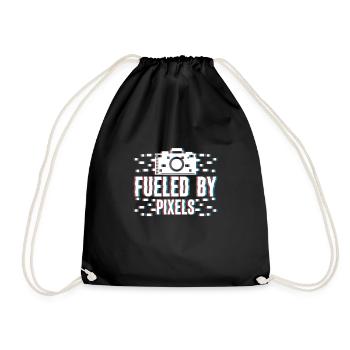 Alimenté par Pixels Shirt Photographer - Sac de sport léger - noir - Devant