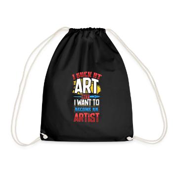 Artist Painting Painter Art Color Art Teacher - Drawstring Bag - black - Front