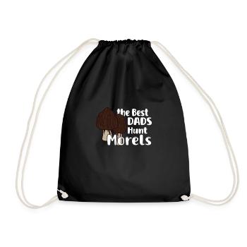 Morels Mushroom Picker Mushroom Farmer Mushroom - Drawstring Bag - black - Front