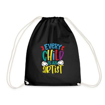 Artist Painting Painter Art Paint Art Teacher - Drawstring Bag - black - Front