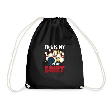 Équipe de bowling drôle Bowler Strike idée cadeau - Sac de sport léger - noir - Devant