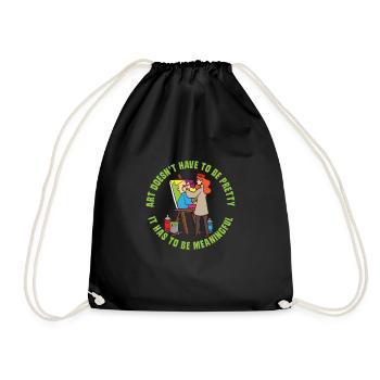 Artist Painting Painter Art Color Art Teacher - Drawstring Bag - black - Front