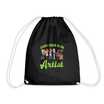 Artiste Peinture Peintre Art Couleur Art Professeur - Sac de sport léger - noir - Devant