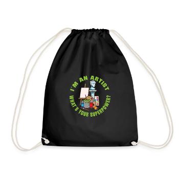 Artist Painting Painter Art Color Art Teacher - Drawstring Bag - black - Front
