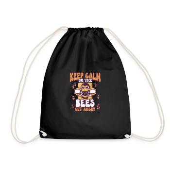 Abeille mellifère Apiculture Apiculteur Apiculture - Sac de sport léger - noir - Devant