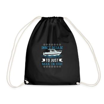 Bateau papa Capitaine Pontoon Sailor Croisière - Sac de sport léger - noir - Devant