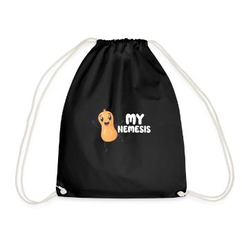 Peanut Allergy Survivor Peanut Allergy Awareness - Turnbeutel - Schwarz - Vorne