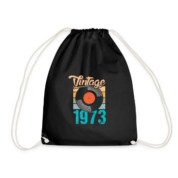 Chemise de disque vinyle vintage 50e anniversaire - Sac de sport léger - noir - Devant