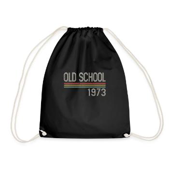 Vintage Retro Oldschool 1973 50e anniversaire - Sac de sport léger - noir - Devant