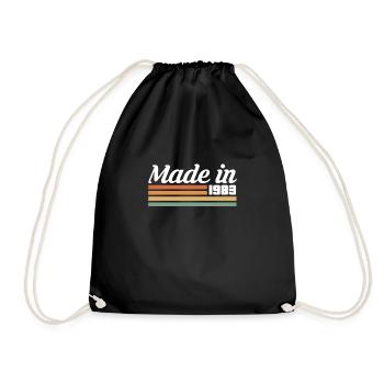 Fabriqué en 1983 40th Birthday Shirt Gift - Sac de sport léger - noir - Devant