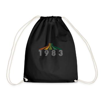Vintage Retro 1983 40th Birthday Shirt Cadeau - Sac de sport léger - noir - Devant