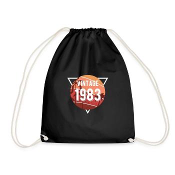 Vintage 1983 40th Birthday Shirt Palms - Sac de sport léger - noir - Devant